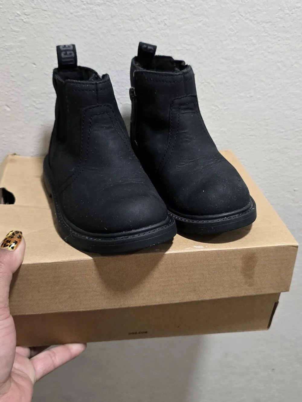 UGG Toddlers Bolden Weather Boots - Slip-On Zip Style In 9c